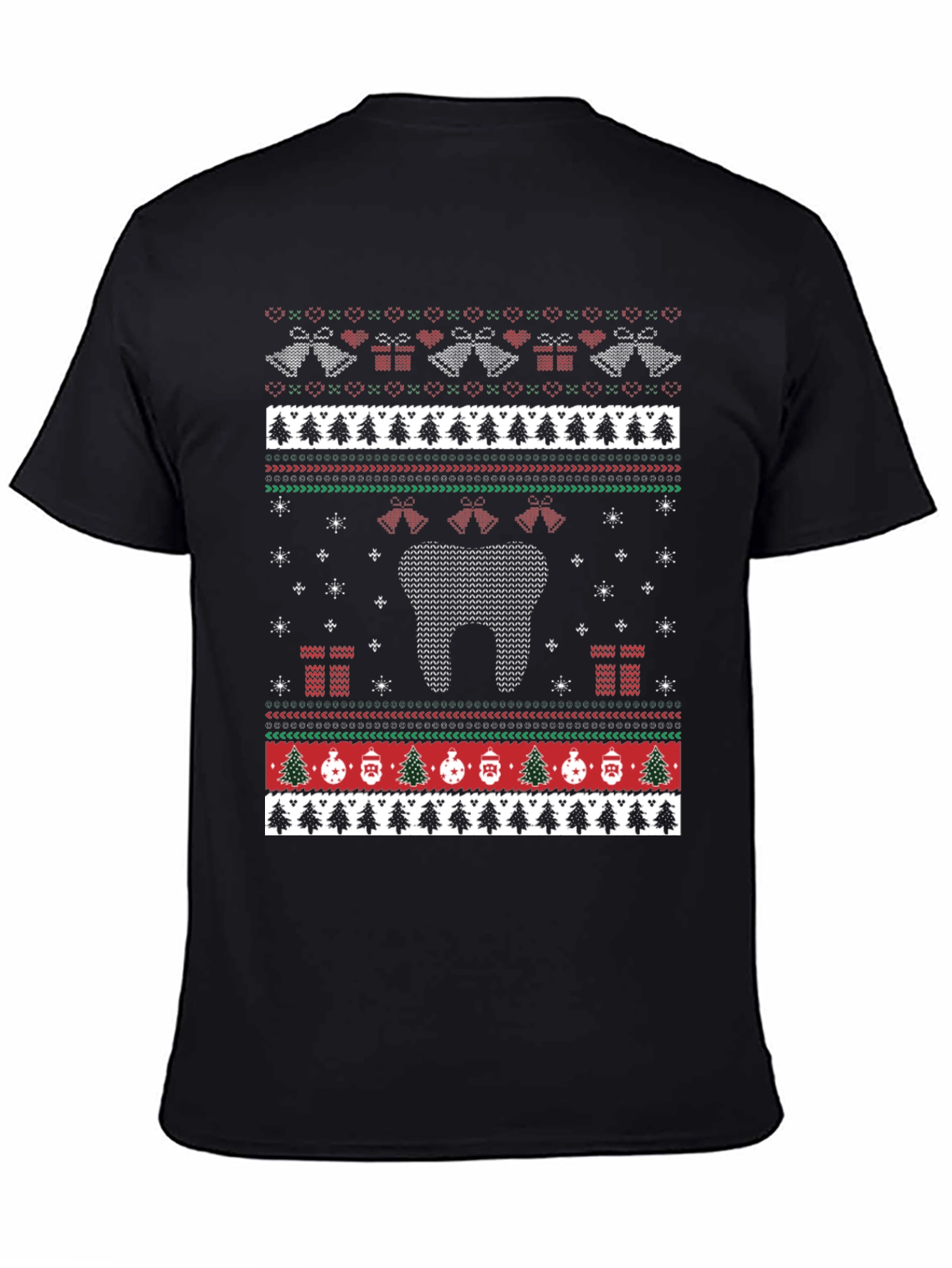 Dental Ugly Christmas Sweater Style T-Shirt