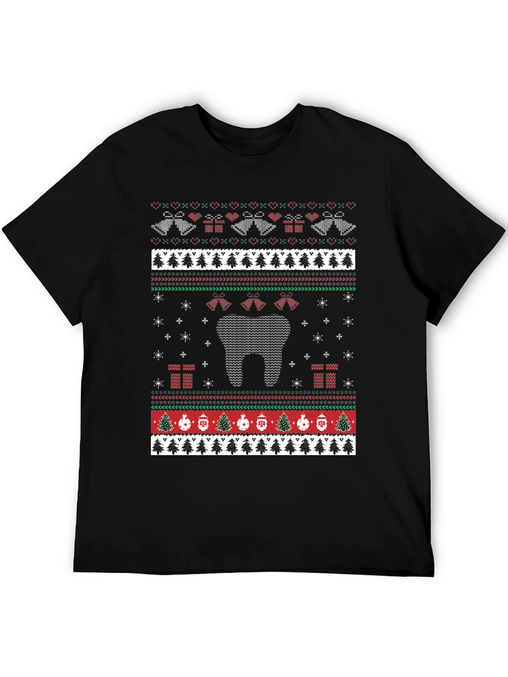 Dental Ugly Christmas Sweater Style T-Shirt