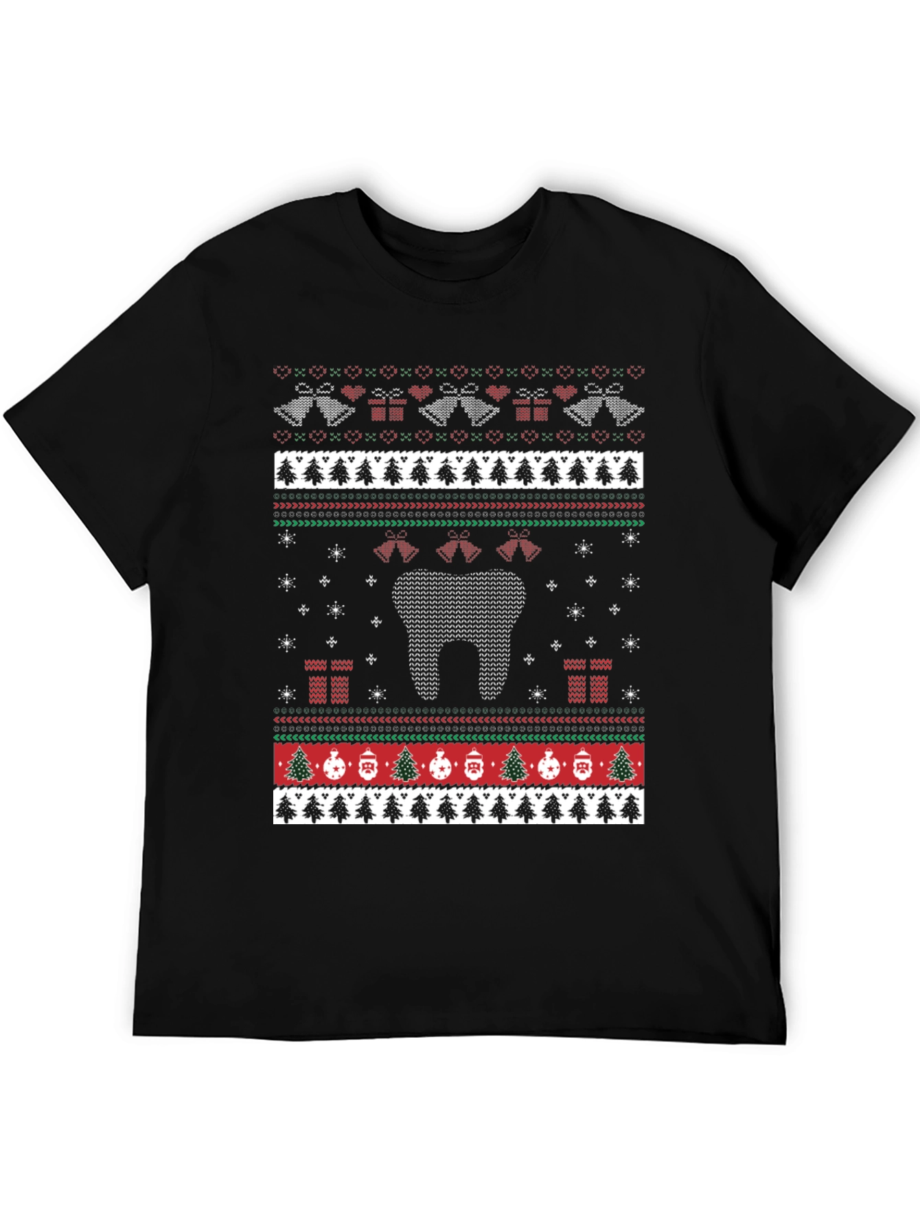 Dental Ugly Christmas Sweater Style T-Shirt