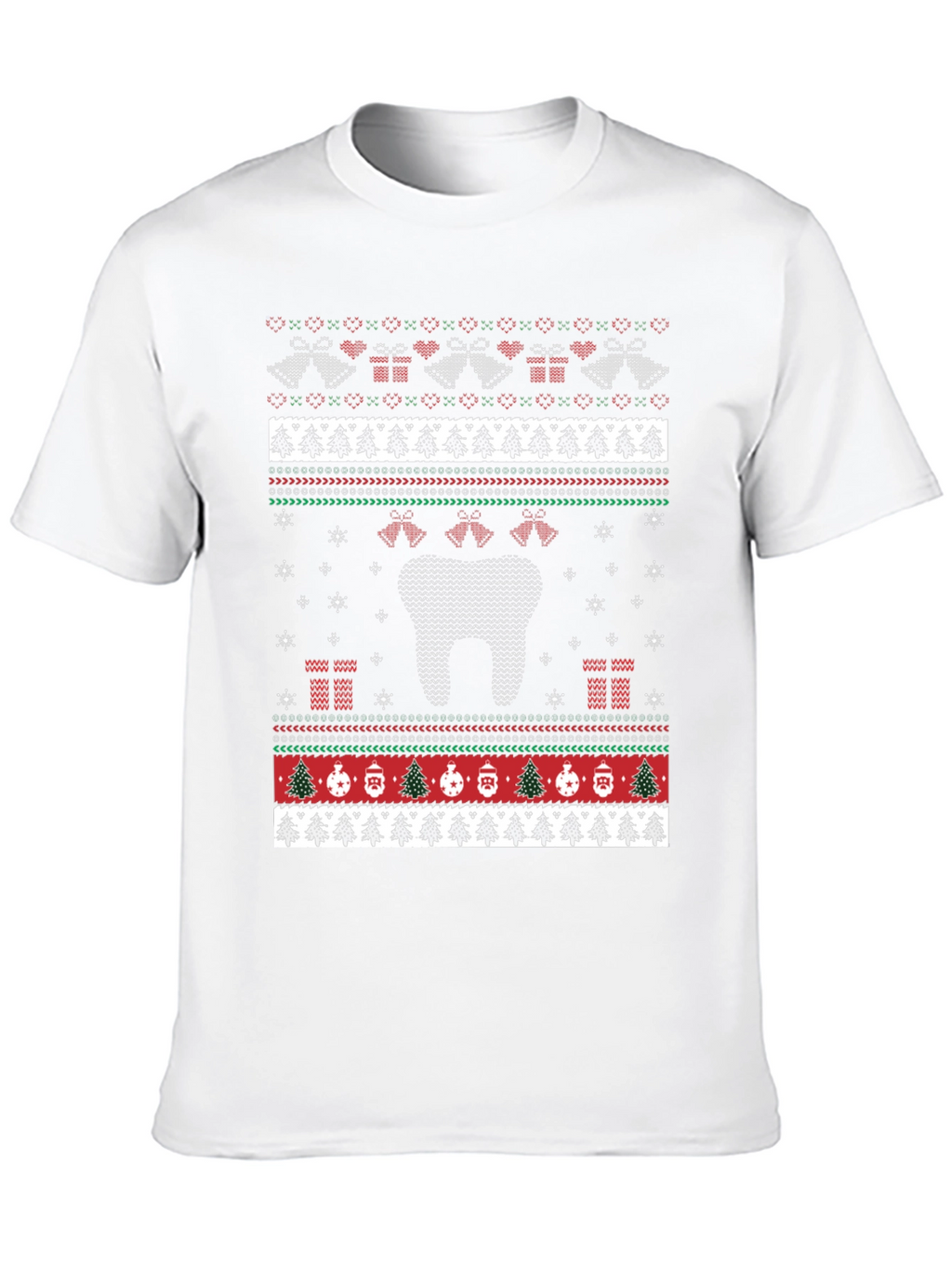 Dental Ugly Christmas Sweater Style T-Shirt