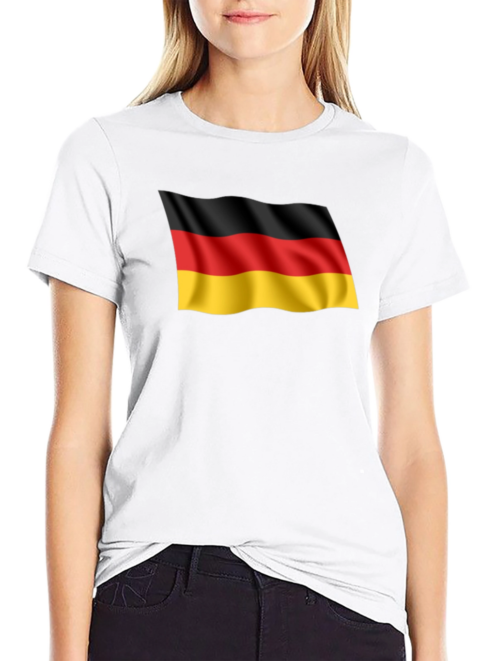 Germany Flag Graphic Tee - Black T-Shirt