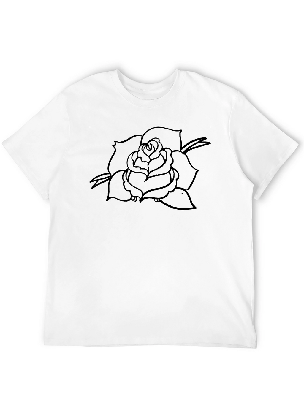 Black Rose Graphic T-Shirt - Mens Classic Fit
