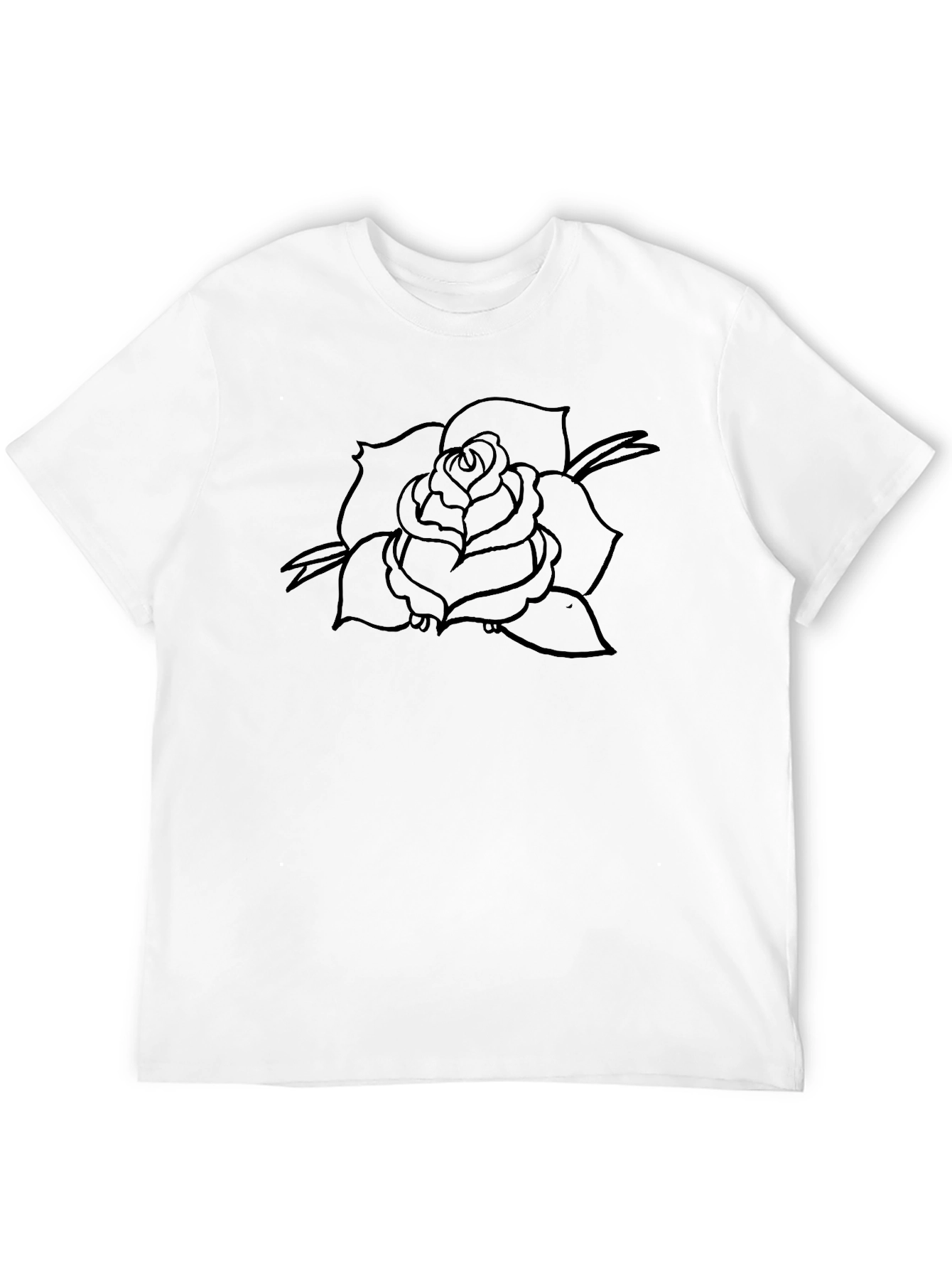 Black Rose Graphic T-Shirt - Mens Classic Fit