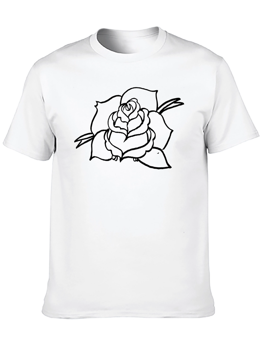 Black Rose Graphic T-Shirt - Mens Classic Fit