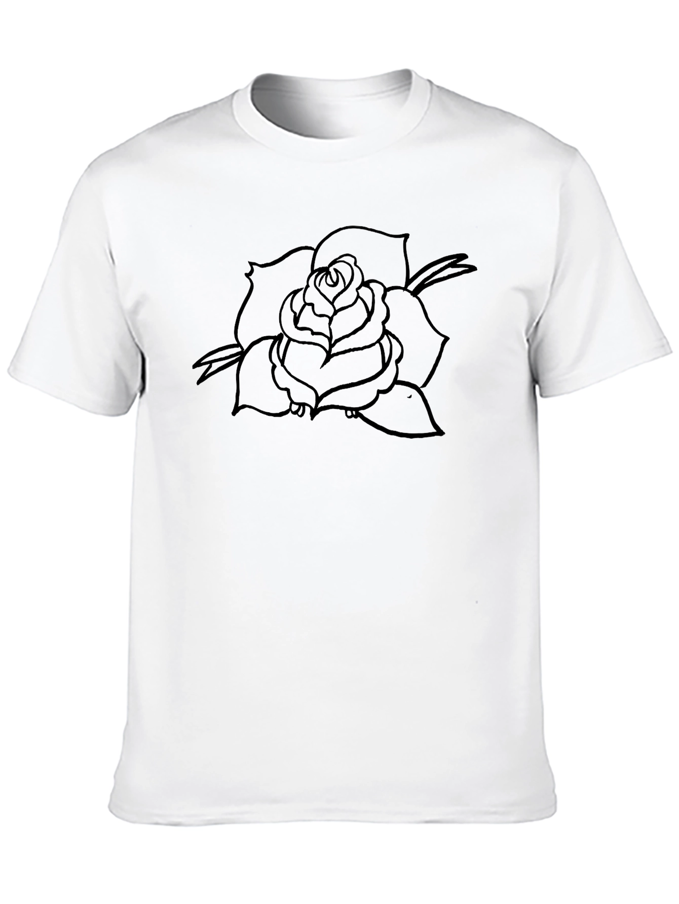 Black Rose Graphic T-Shirt - Mens Classic Fit