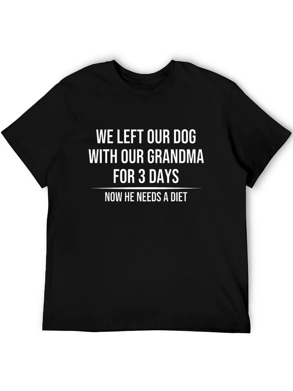 Funny Dog with Grandma Graphic T-Shirt