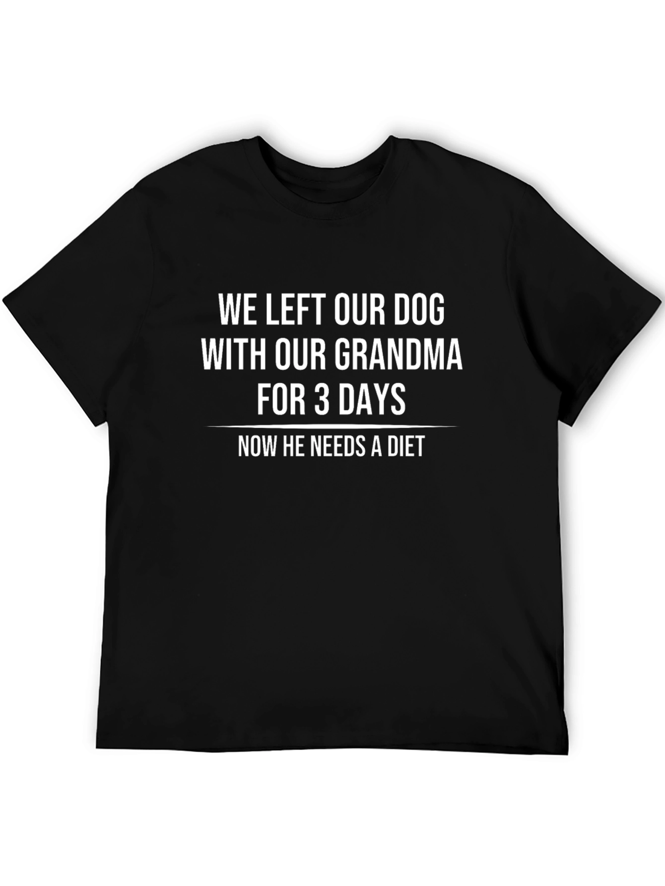 Funny Dog with Grandma Graphic T-Shirt