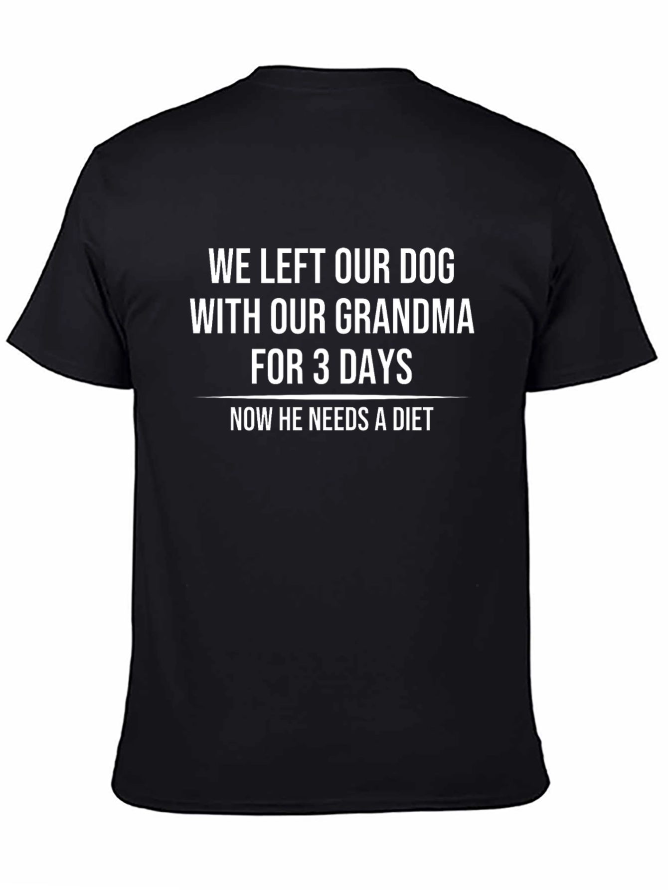Funny Dog with Grandma Graphic T-Shirt