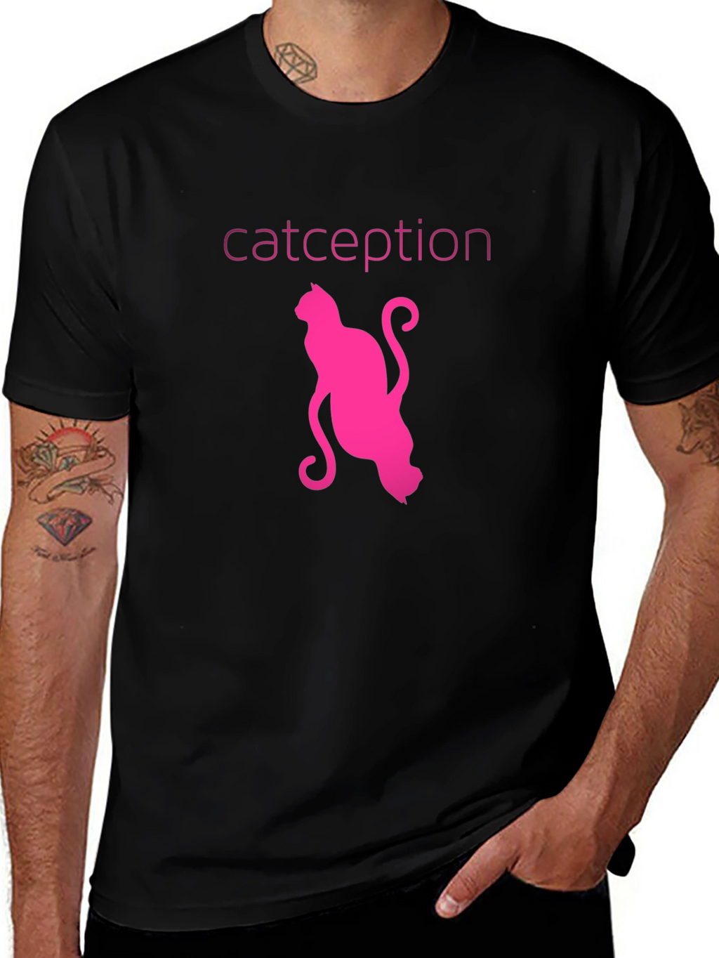 Catception Graphic T-Shirt - Cool Cat Lover Tee