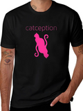 Catception Graphic T-Shirt - Cool Cat Lover Tee