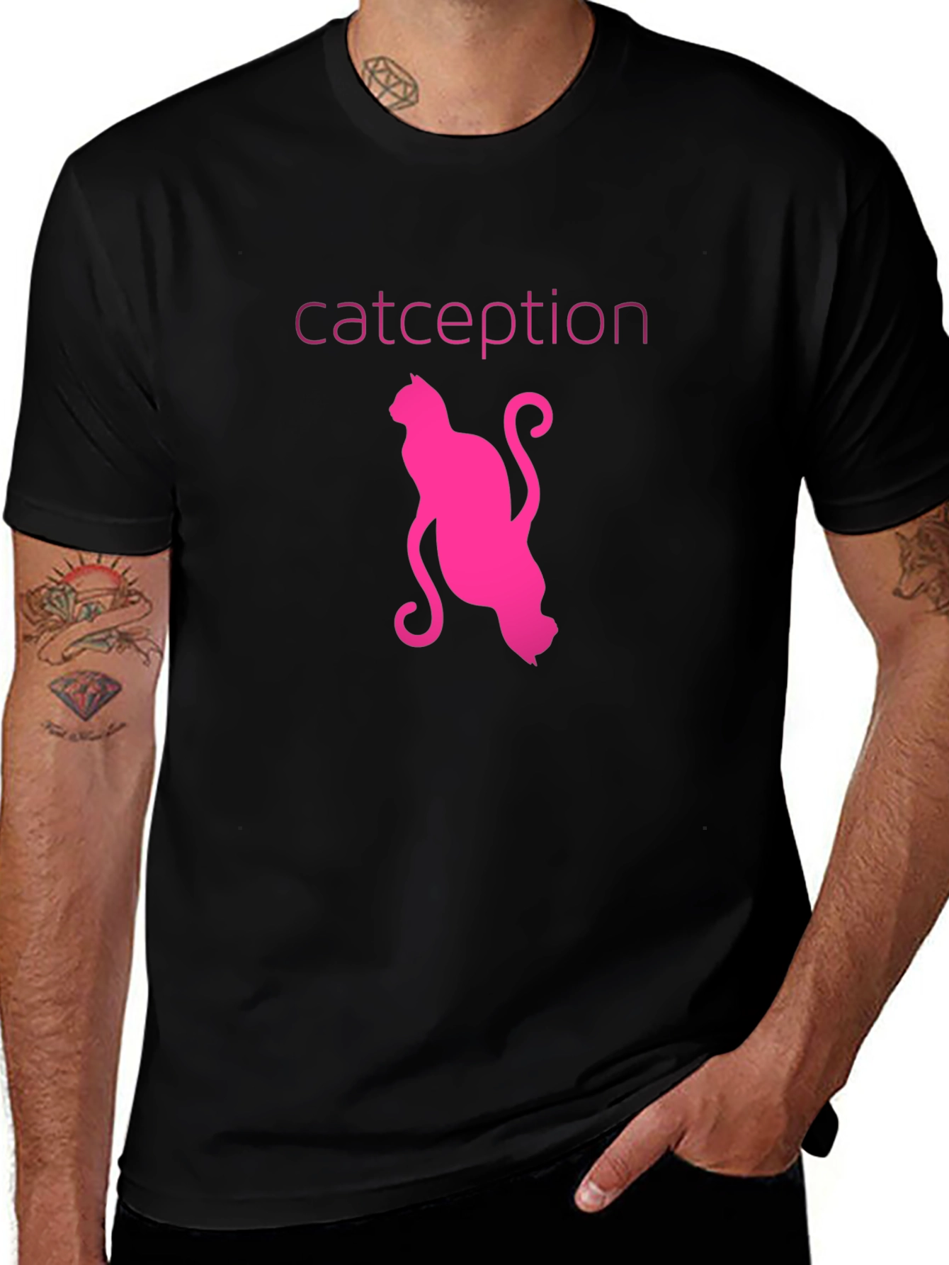 Catception Graphic T-Shirt - Cool Cat Lover Tee