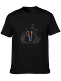 Initial Y Rainbow Glitter T-Shirt - Unisex