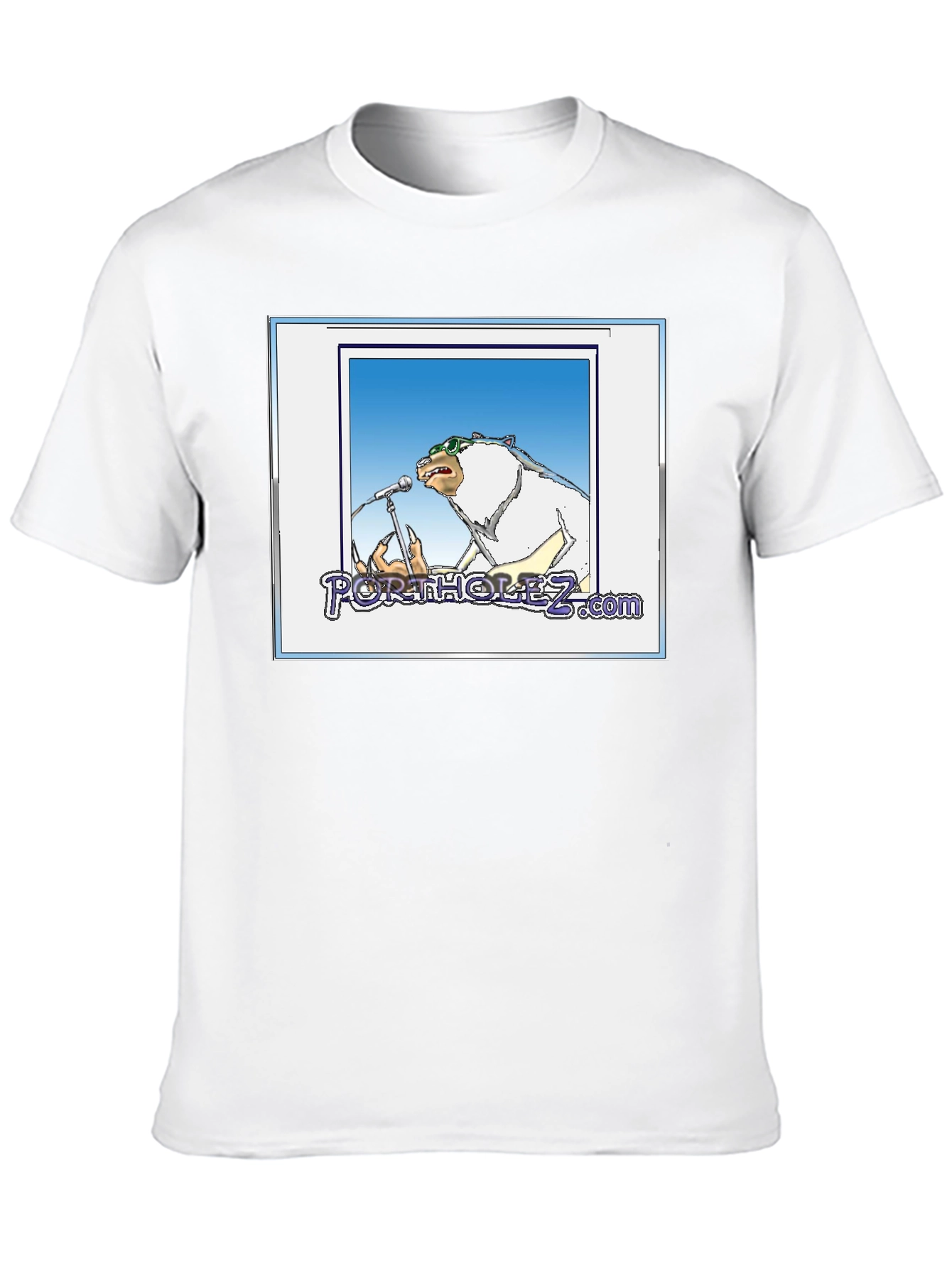 Portholez.com Bear Singer Black T-Shirt