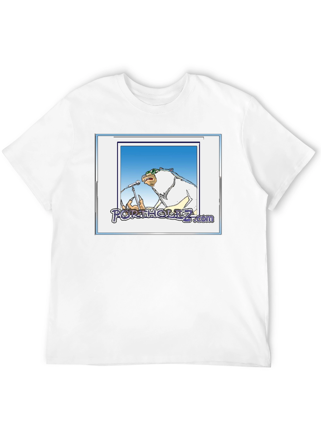 Portholez.com Bear Singer Black T-Shirt