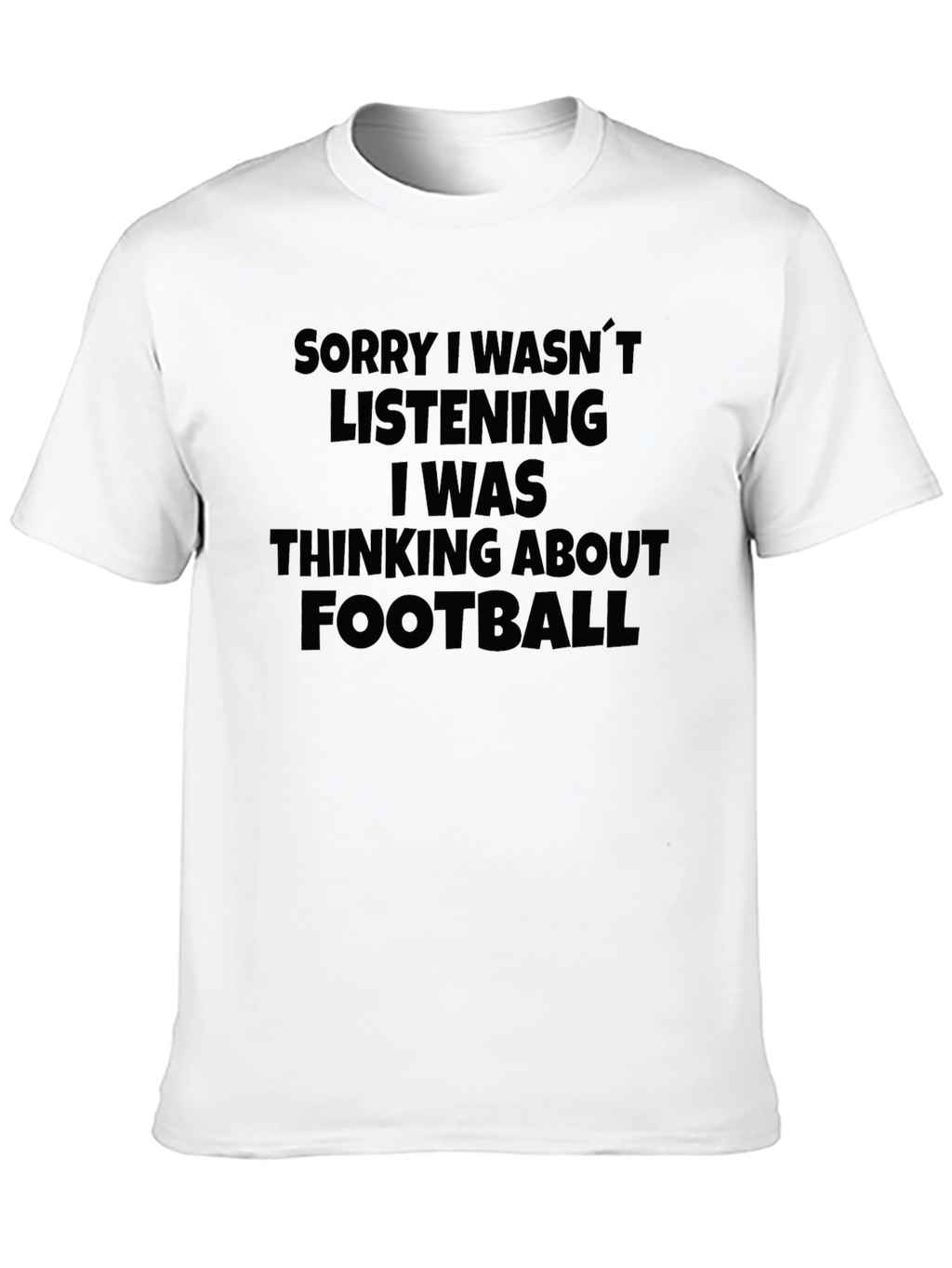 Football Minded Graphic Tee - Black Cotton T-Shirt