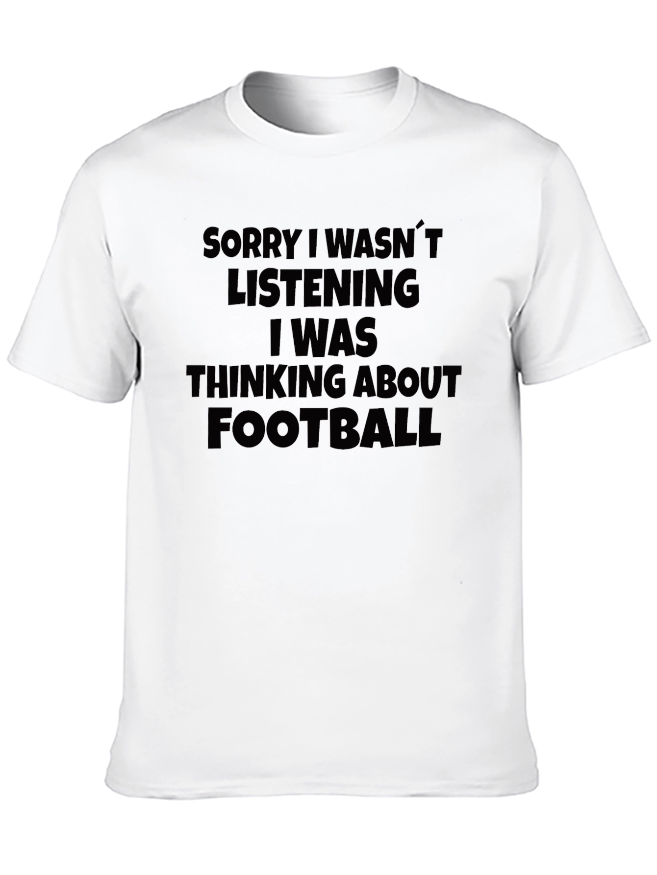 Football Minded Graphic Tee - Black Cotton T-Shirt