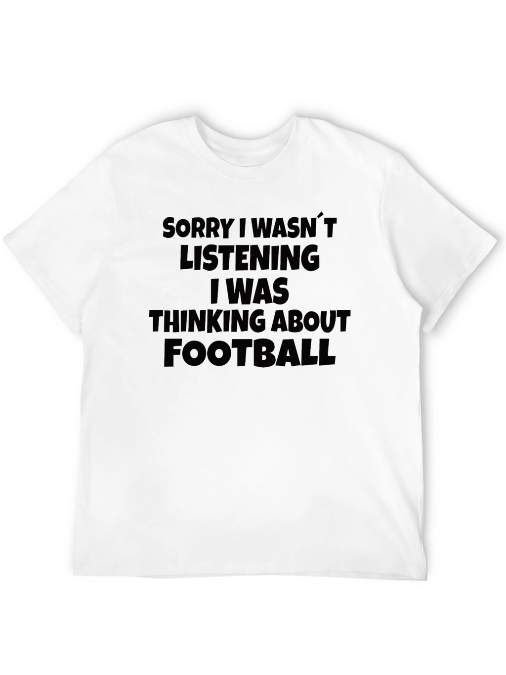 Football Minded Graphic Tee - Black Cotton T-Shirt