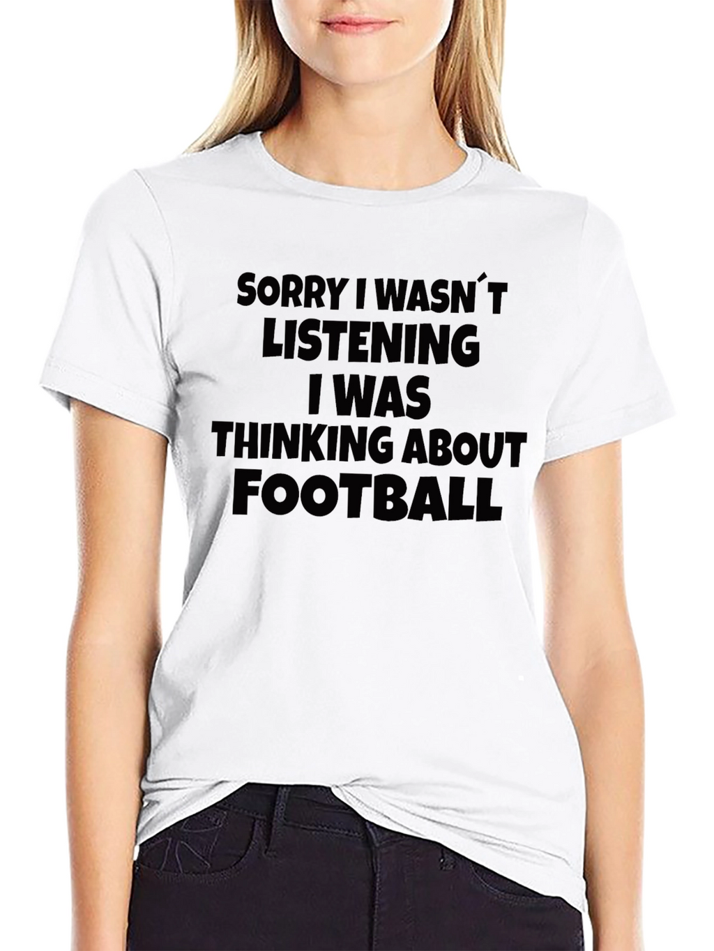 Football Minded Graphic Tee - Black Cotton T-Shirt