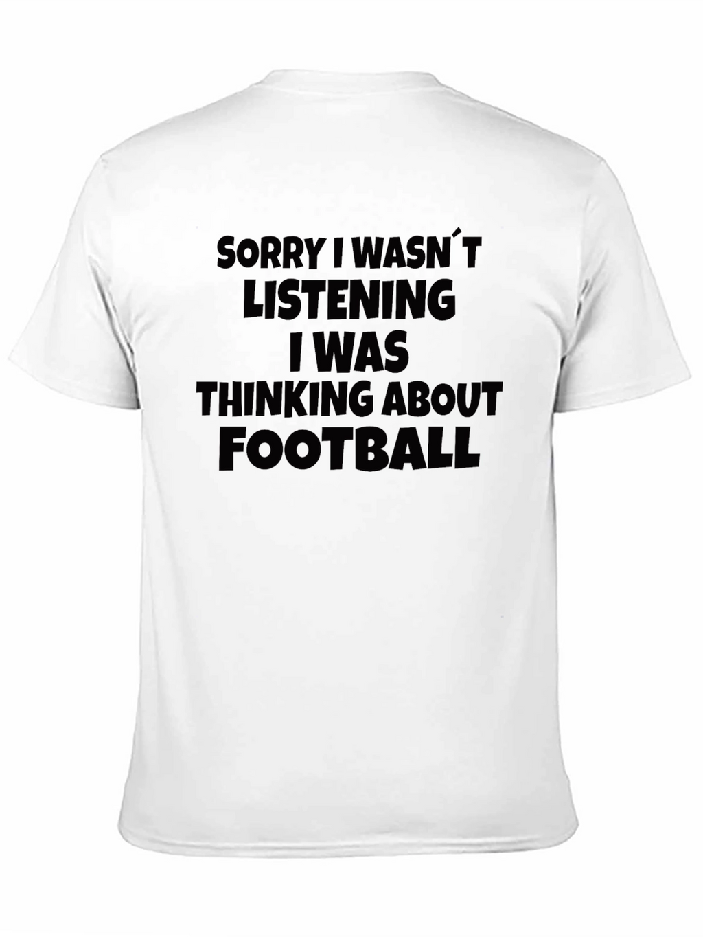 Football Minded Graphic Tee - Black Cotton T-Shirt
