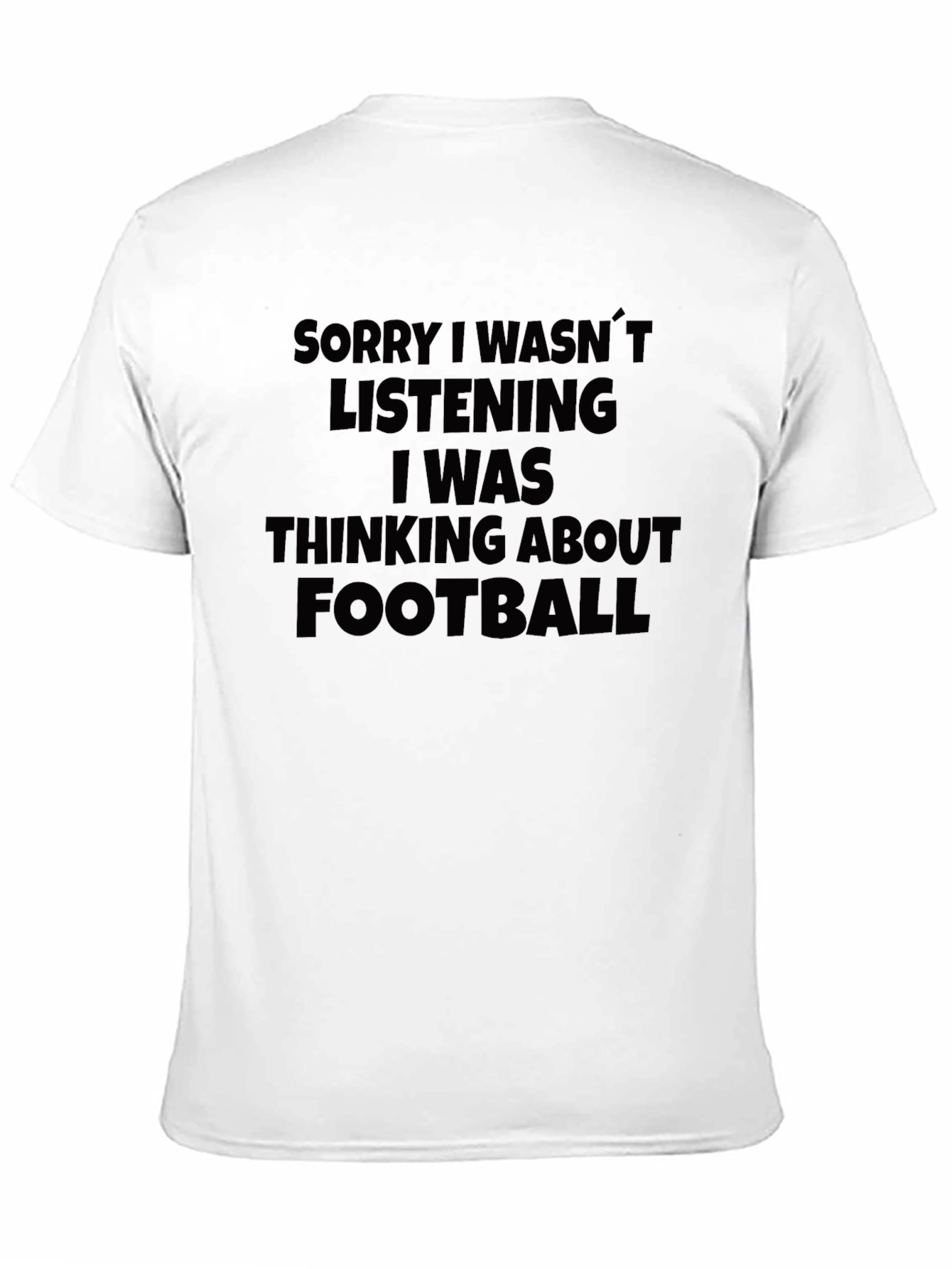 Football Minded Graphic Tee - Black Cotton T-Shirt