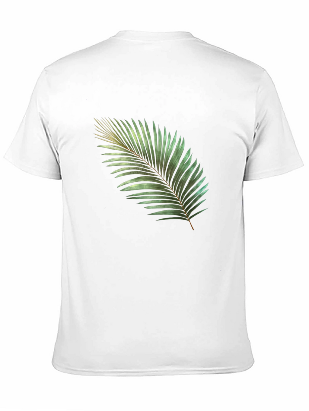Tropical Palm Leaf Graphic T-Shirt - Black