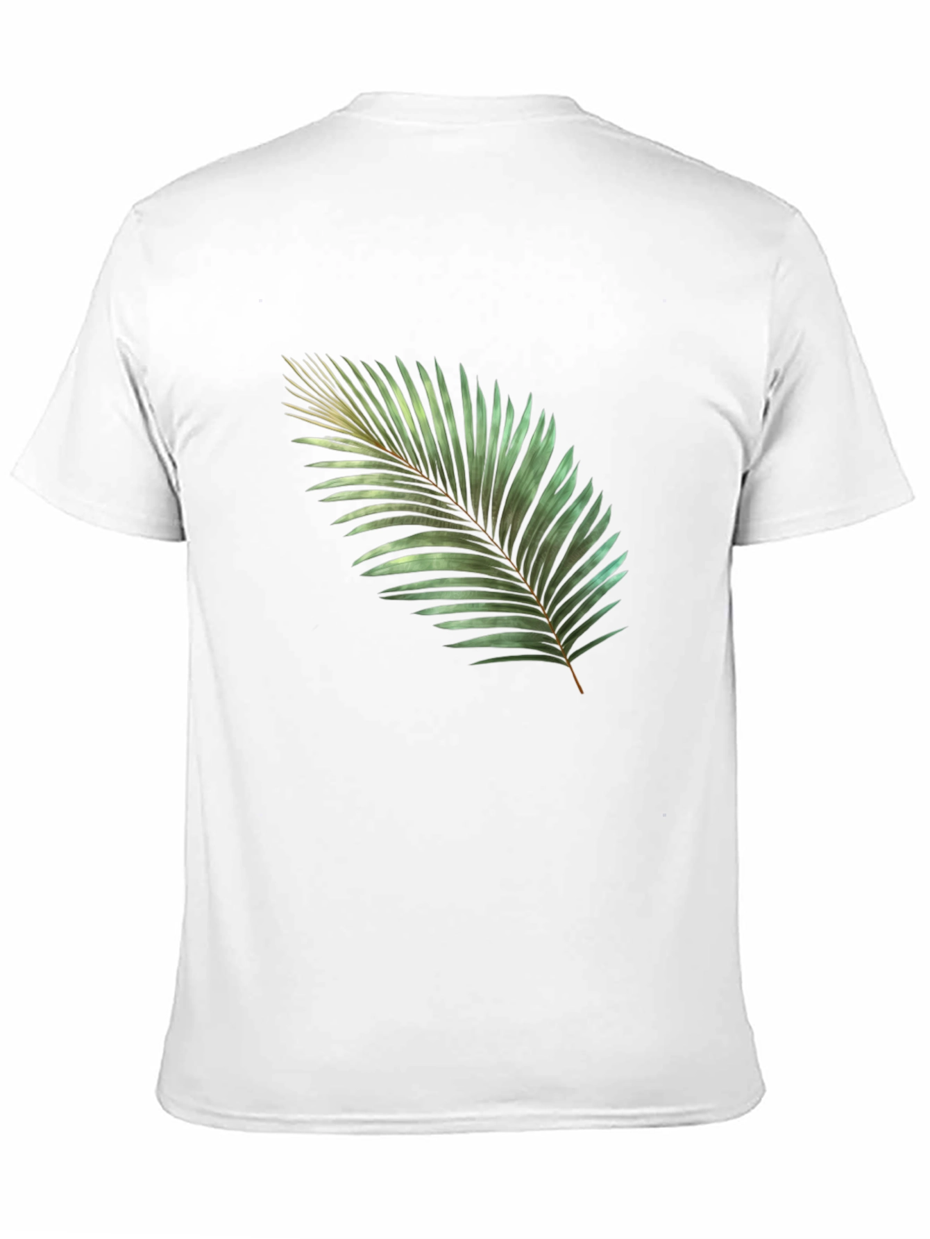 Tropical Palm Leaf Graphic T-Shirt - Black