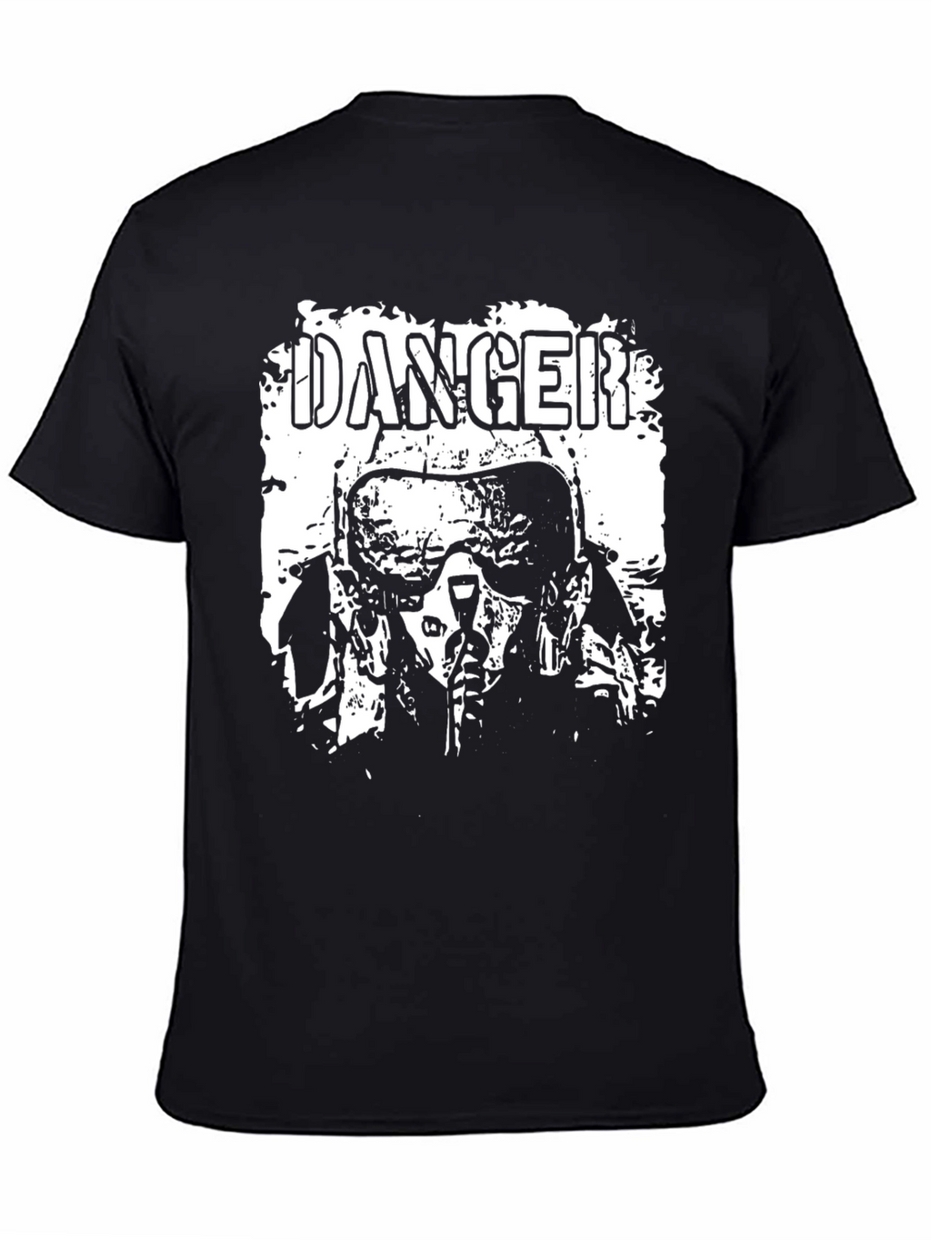 Danger Pilot Graphic Tee - Black Cotton T-Shirt