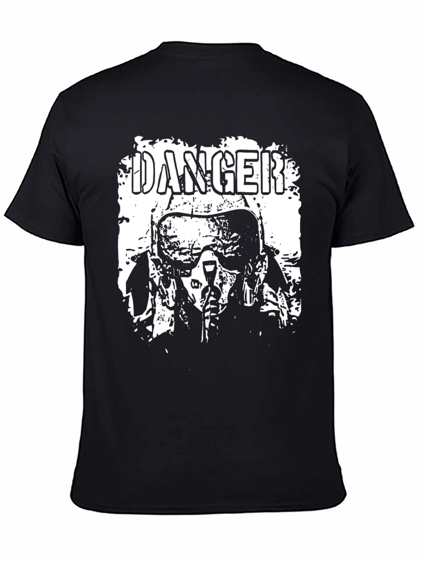 Danger Pilot Graphic Tee - Black Cotton T-Shirt