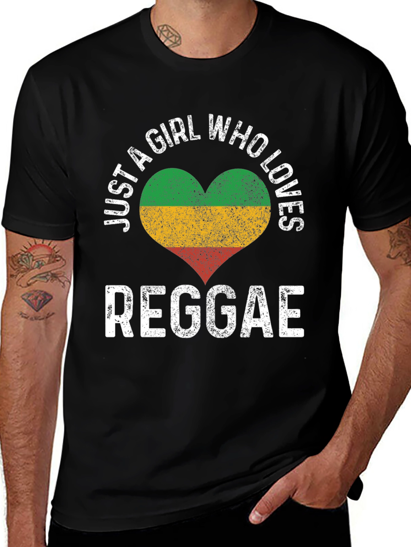 Reggae Lover T-Shirt: Just a Girl Who Loves Reggae