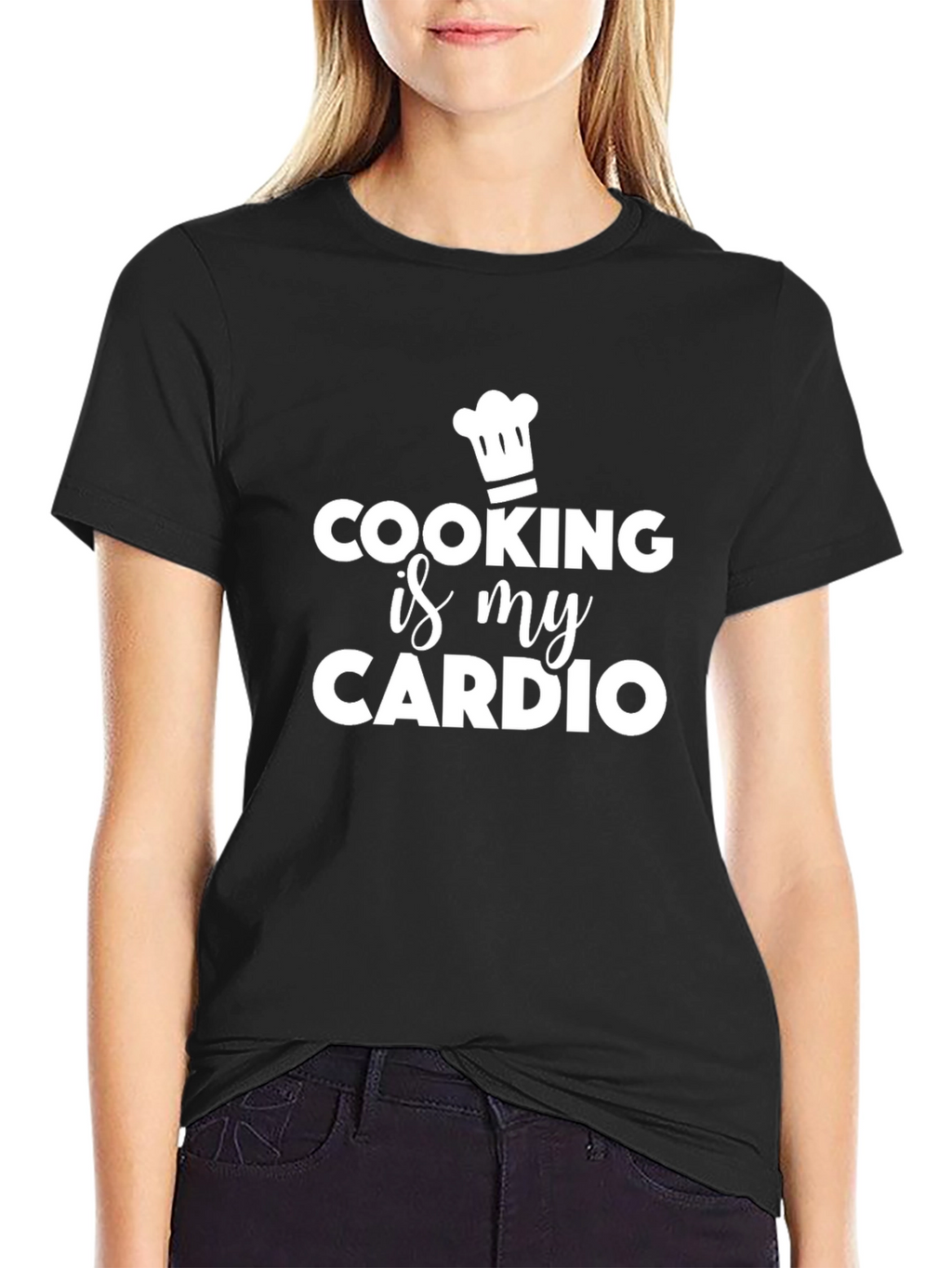 Cooking Is My Cardio Funny Chef T-Shirt