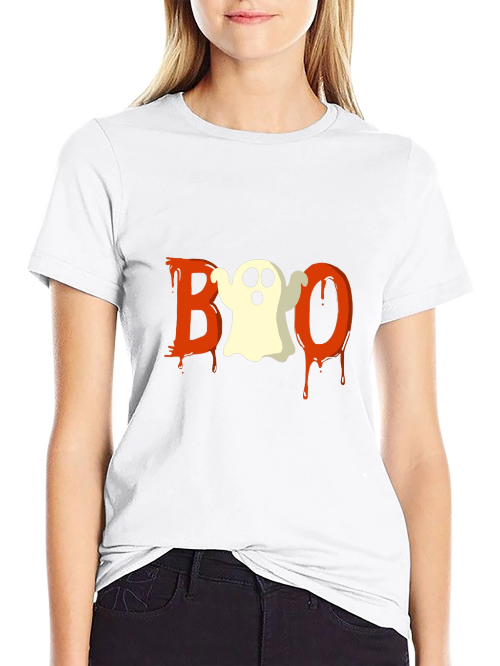Halloween Ghost Boo Graphic Tee