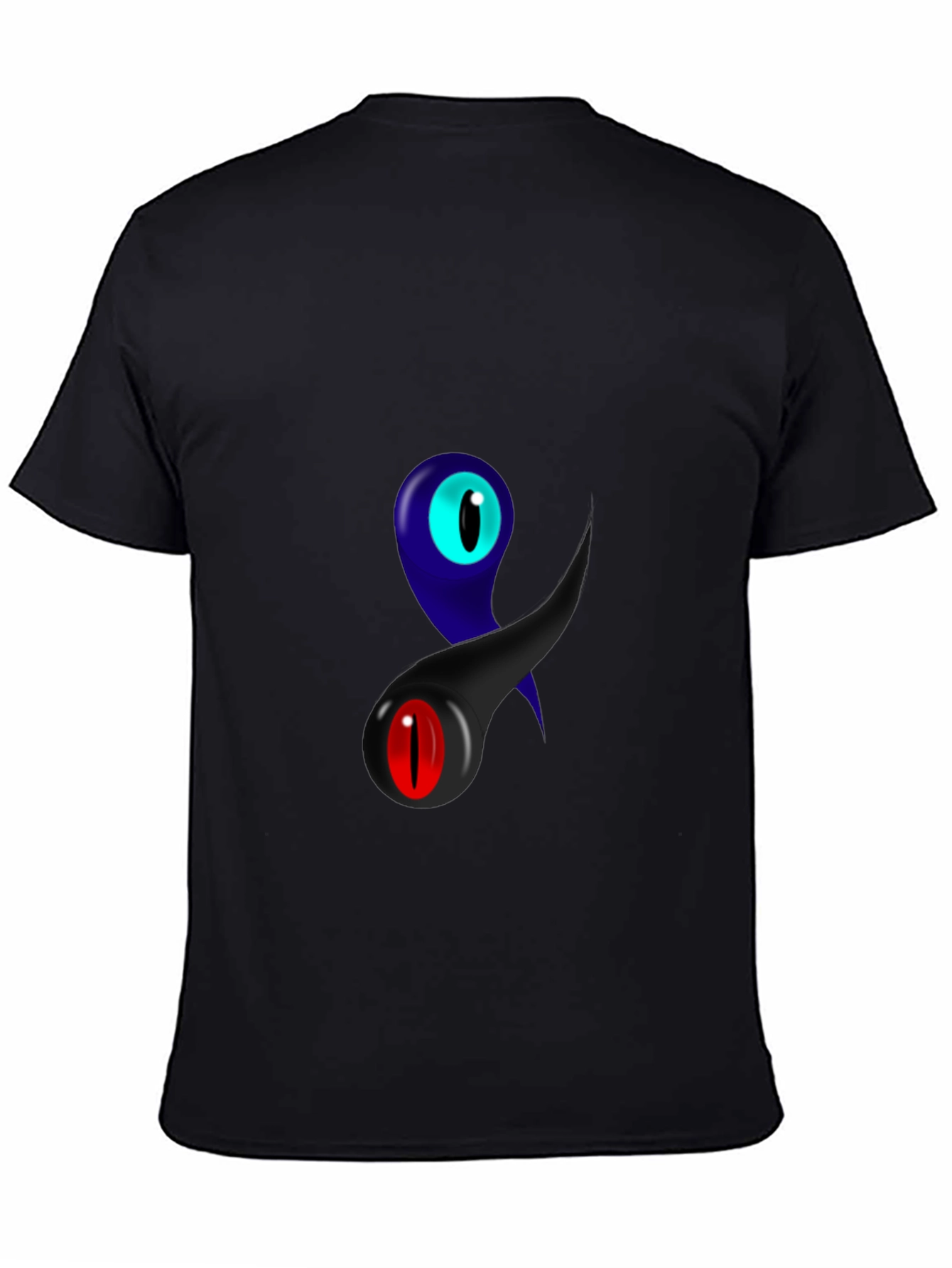 Eye-Catching Graphic Print Black T-Shirt