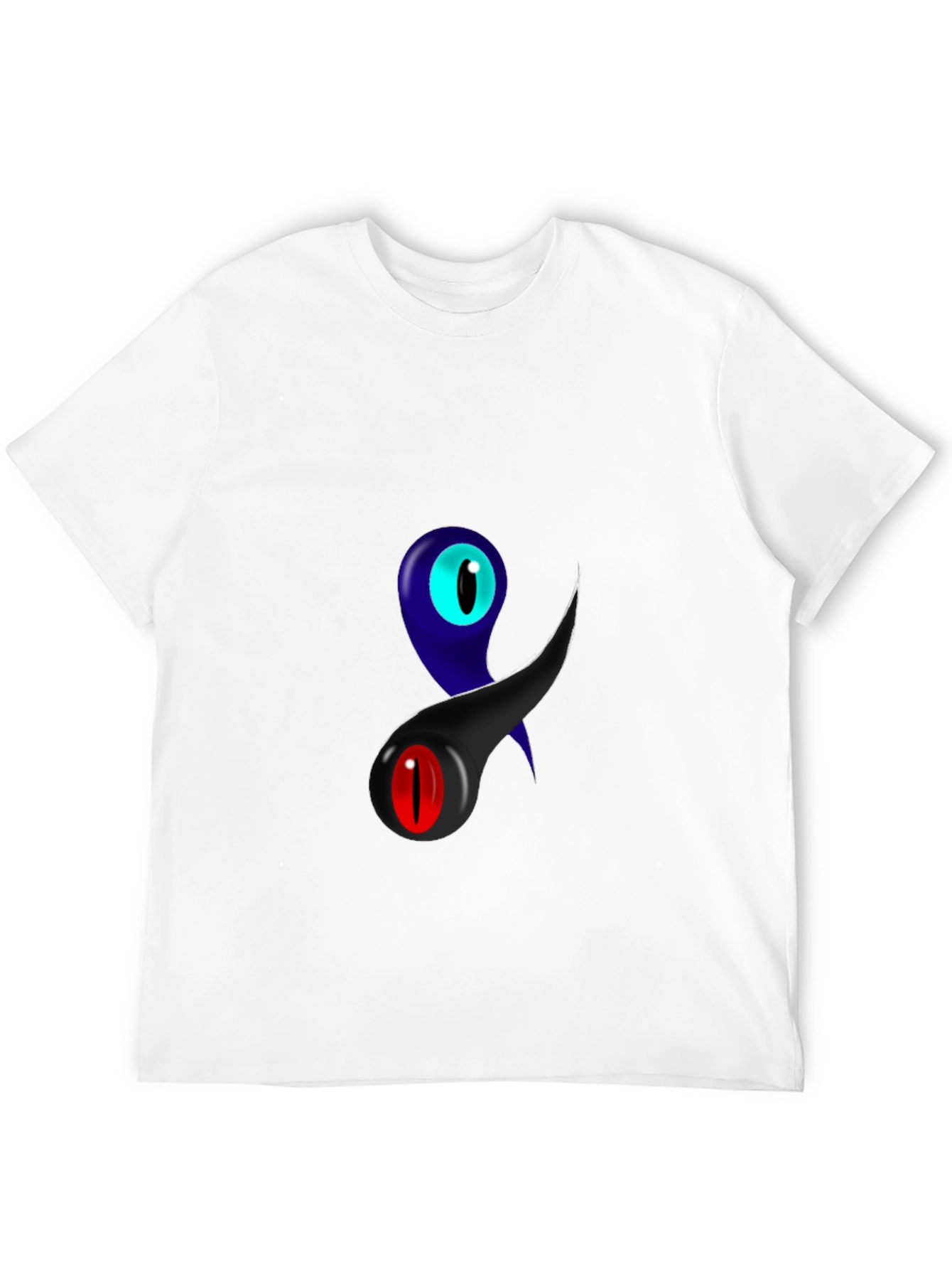 Eye-Catching Graphic Print Black T-Shirt