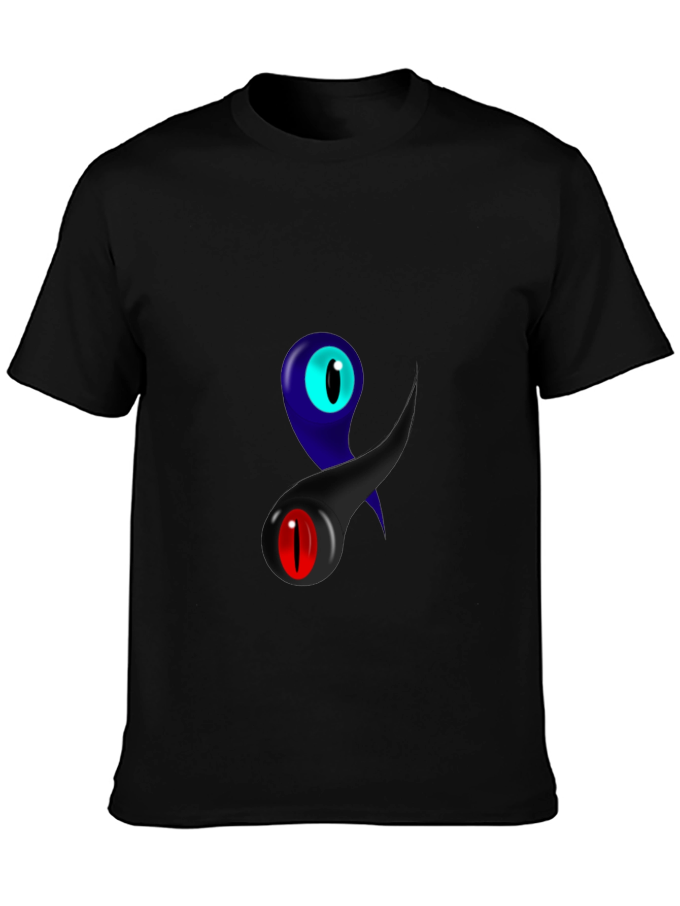 Eye-Catching Graphic Print Black T-Shirt