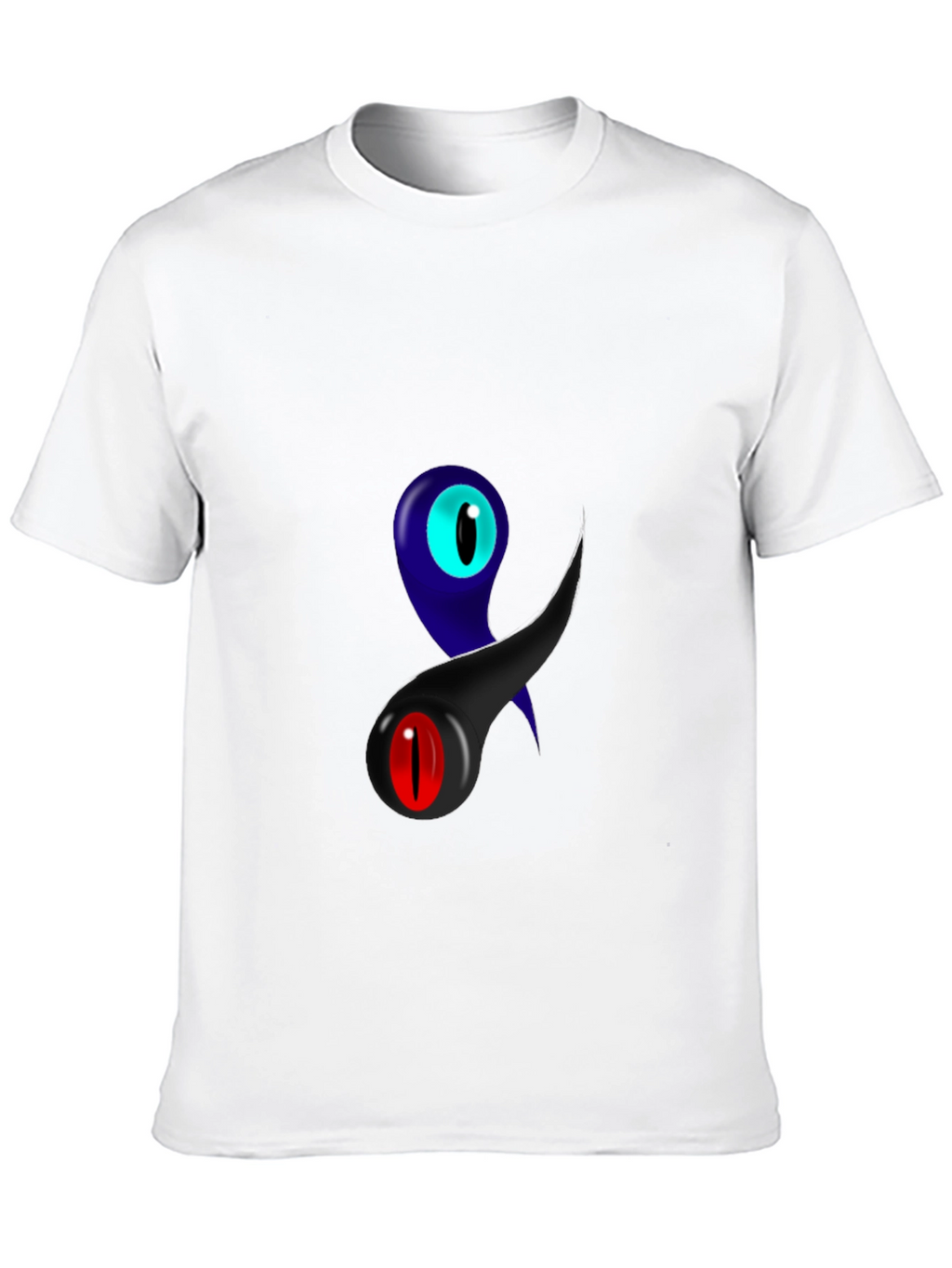 Eye-Catching Graphic Print Black T-Shirt