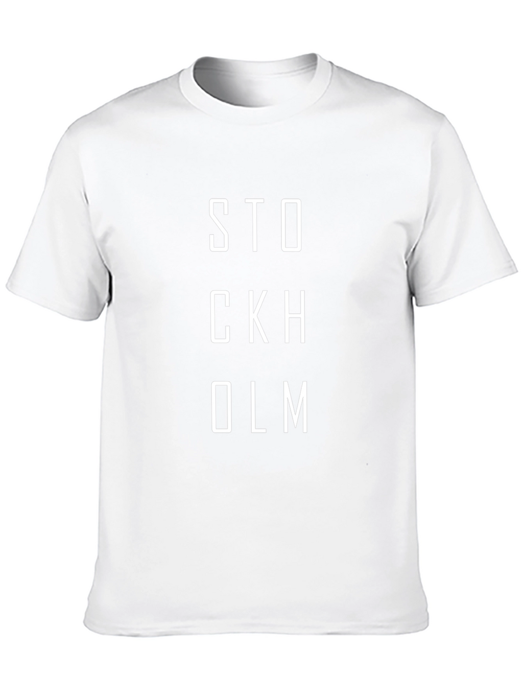 Stockholm Graphic Tee - Black Cotton Blend T-Shirt