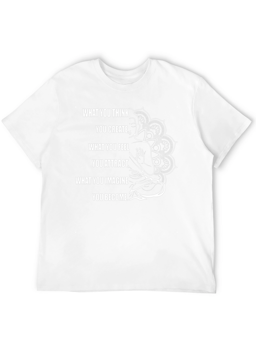 Inspirational Buddha Graphic Black T-Shirt