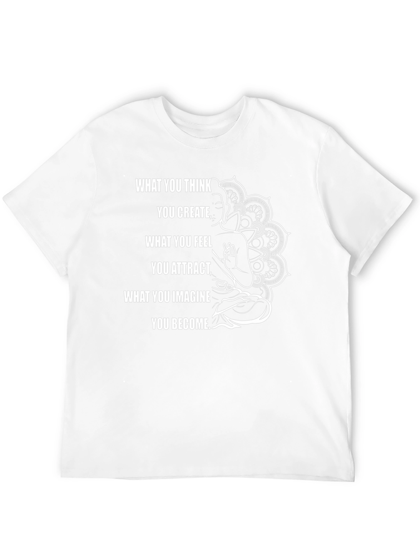 Inspirational Buddha Graphic Black T-Shirt