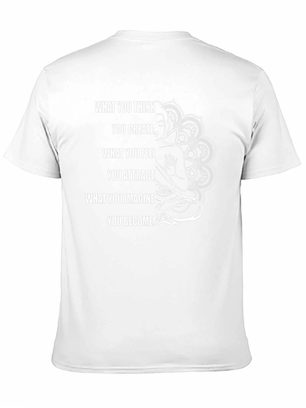 Inspirational Buddha Graphic Black T-Shirt