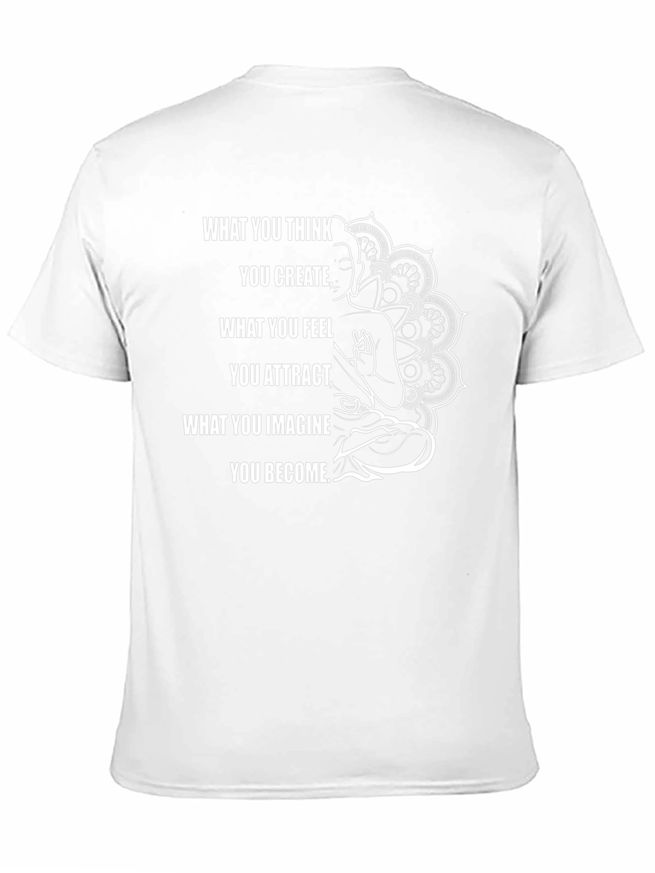 Inspirational Buddha Graphic Black T-Shirt