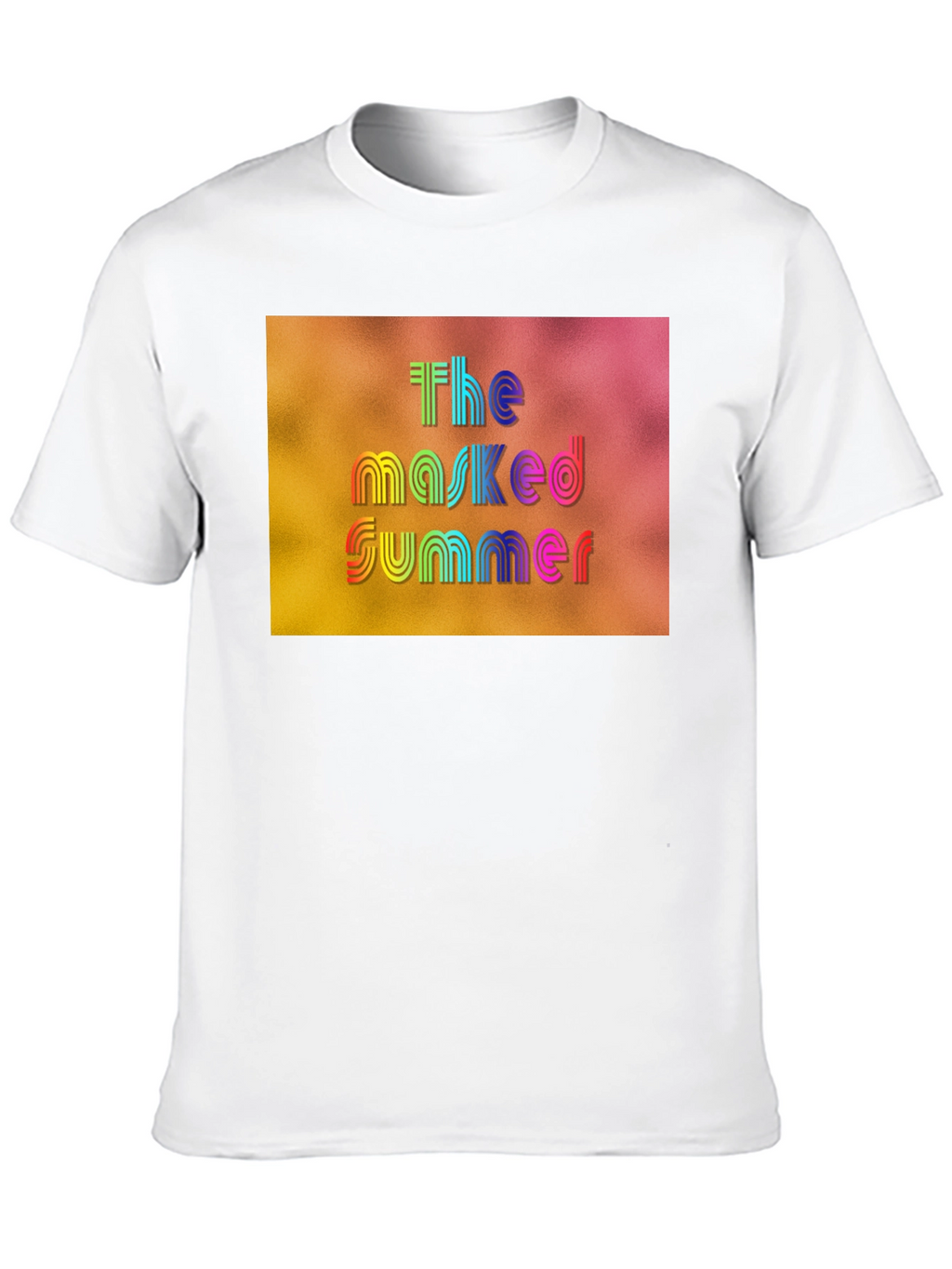 The Masked Summer Graphic Tee - Black Cotton T-Shirt