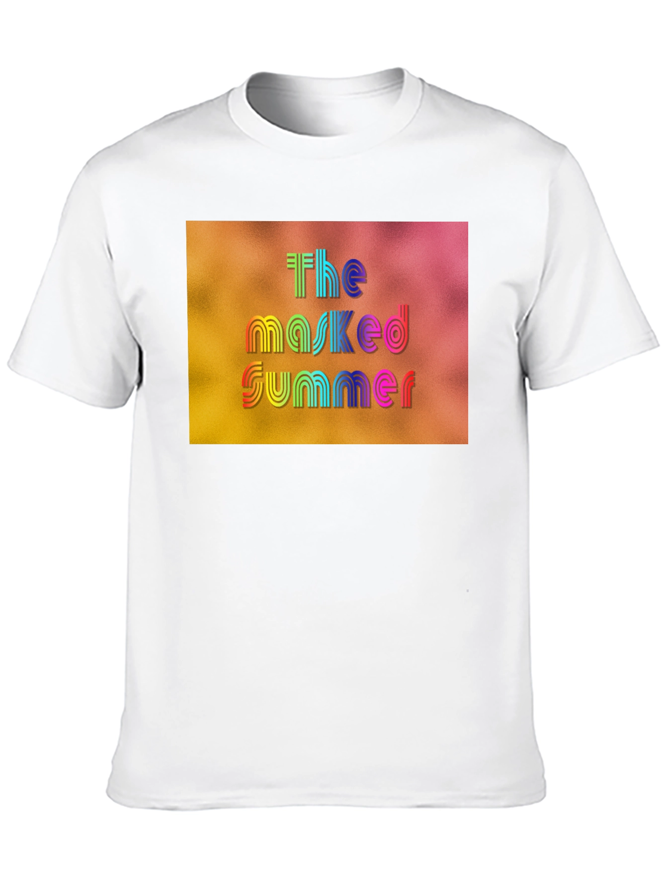 The Masked Summer Graphic Tee - Black Cotton T-Shirt