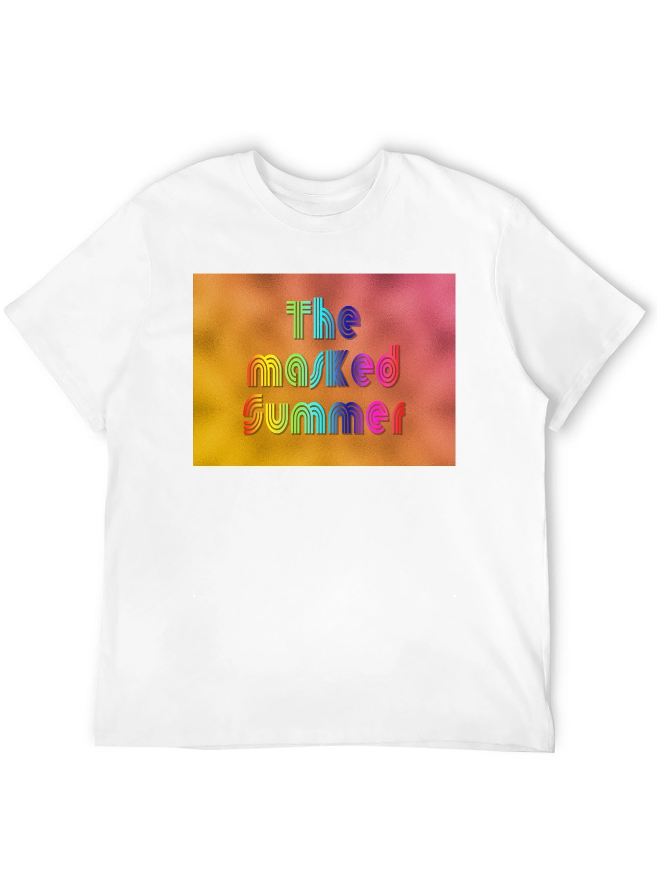 The Masked Summer Graphic Tee - Black Cotton T-Shirt