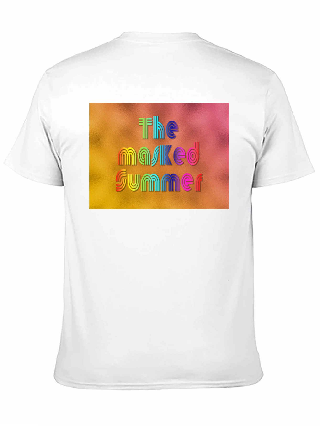 The Masked Summer Graphic Tee - Black Cotton T-Shirt