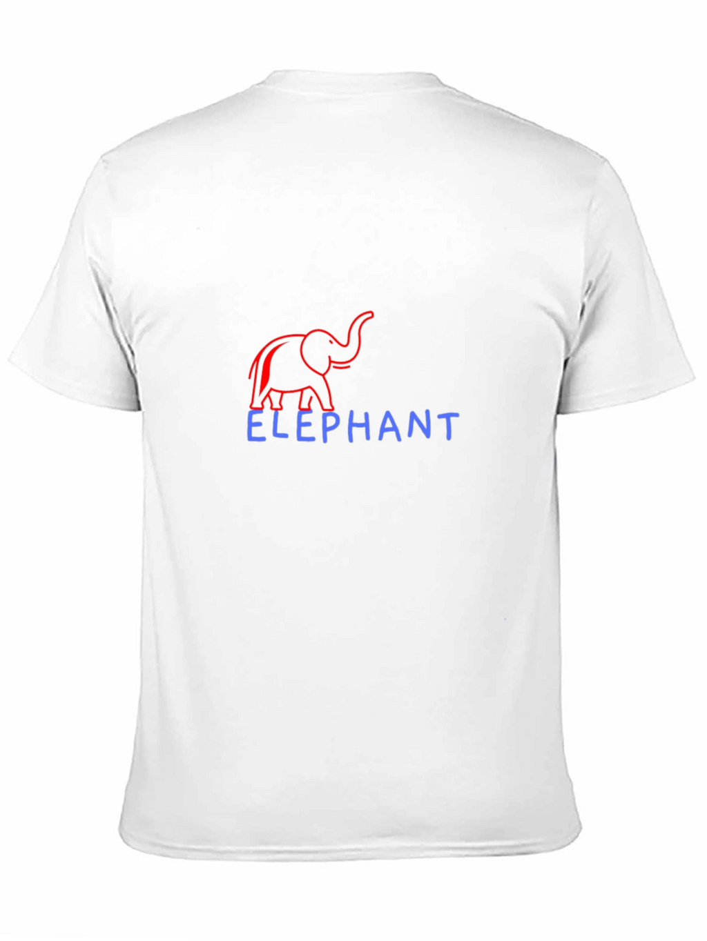 Elephant Graphic Print Crew Neck T-Shirt