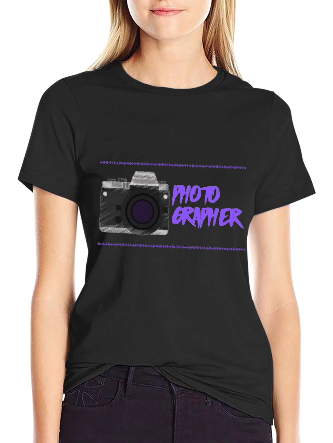 Photographer Graphic T-Shirt - Classic Black Tee