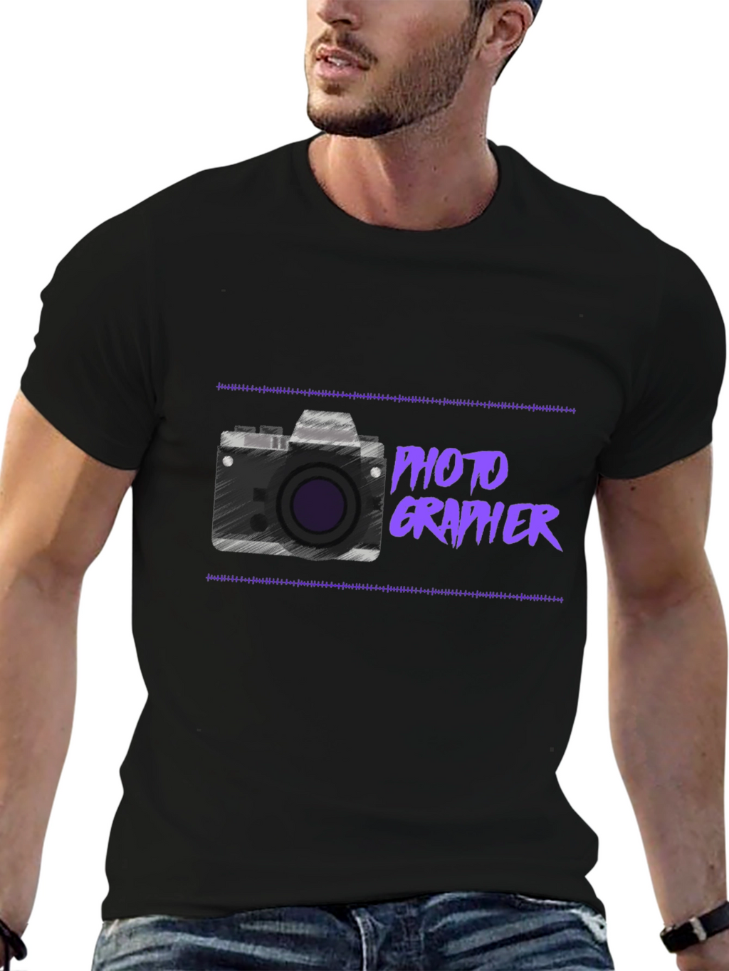 Photographer Graphic T-Shirt - Classic Black Tee