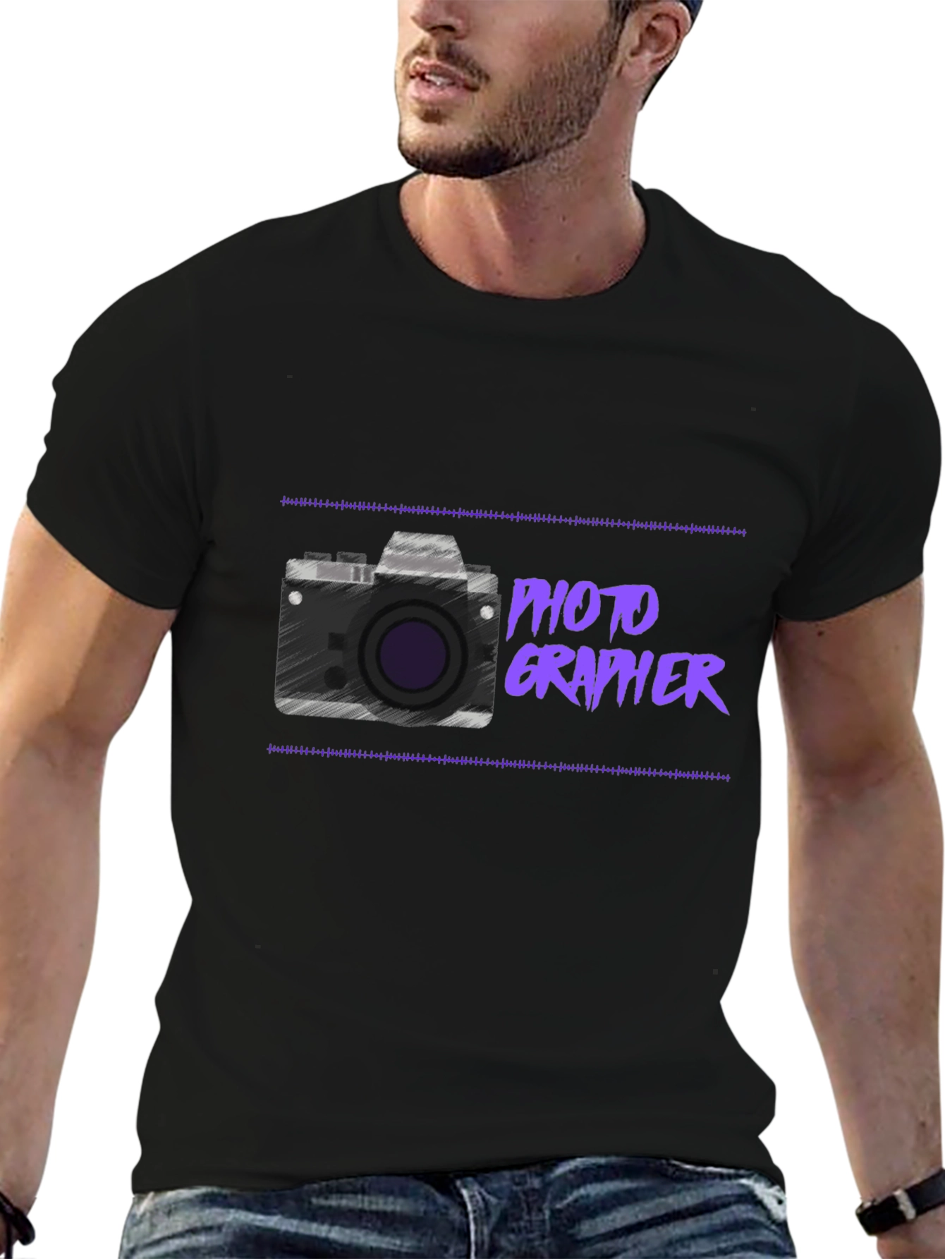 Photographer Graphic T-Shirt - Classic Black Tee