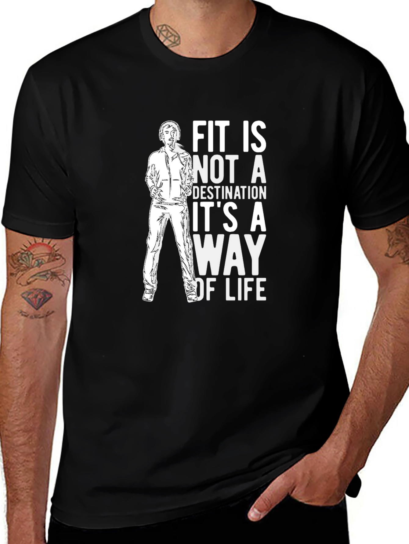 Fitness Lifestyle Tee: Fit is a Way of Life