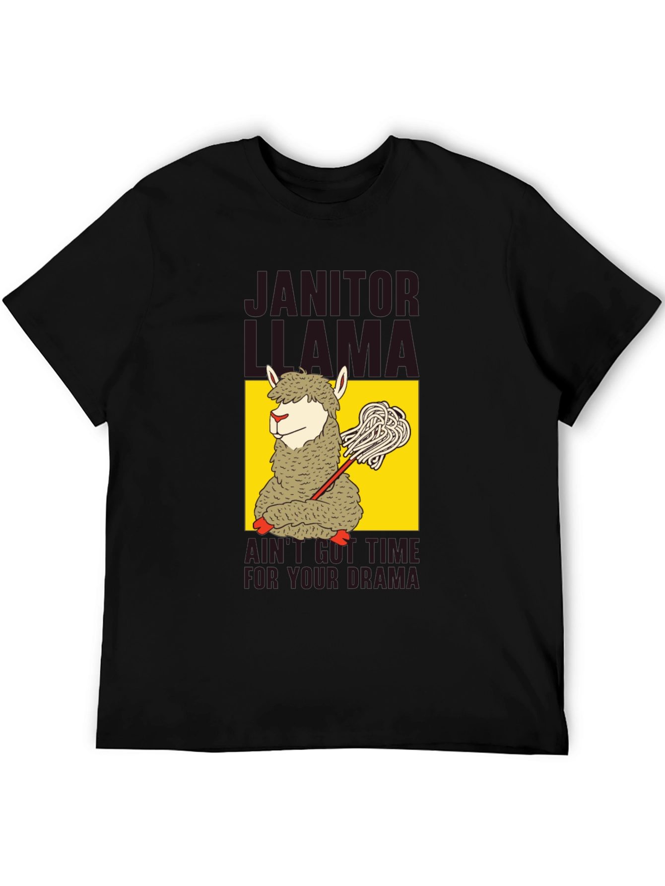 Janitor Llama Graphic T-Shirt